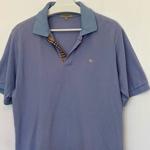 Burberry London Classic Fit Blue Polo Men’s S/S MD